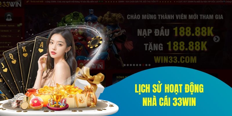 Tìm hiểu về lịch sử hoạt động của sân chơi nổi tiếng 33win