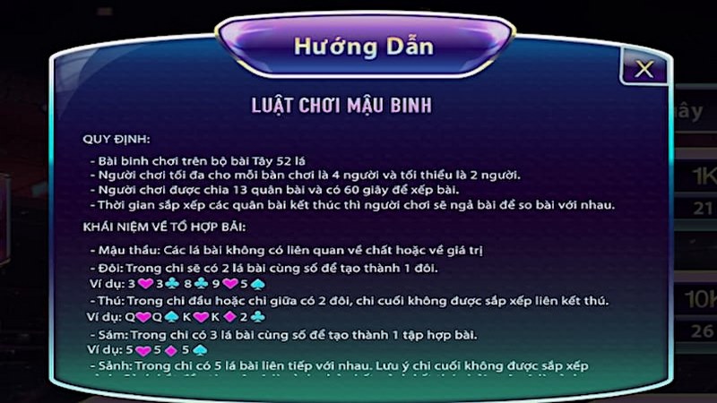 Cung cấp hướng dẫn chơi Binh xập xám rõ ràng