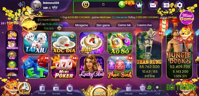 Hướng dẫn nạp tiền Choáng Game