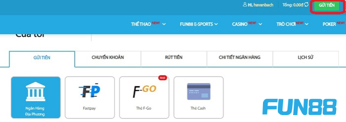 Hướng dẫn nạp tiền 1 Những lợi ích khi tham gia cá cược và nạp tiền tại Fun88
