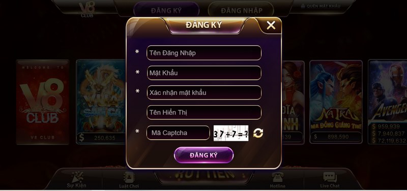Các bước trở thành hội viên sân chơi đổi thưởng V8 đơn giản