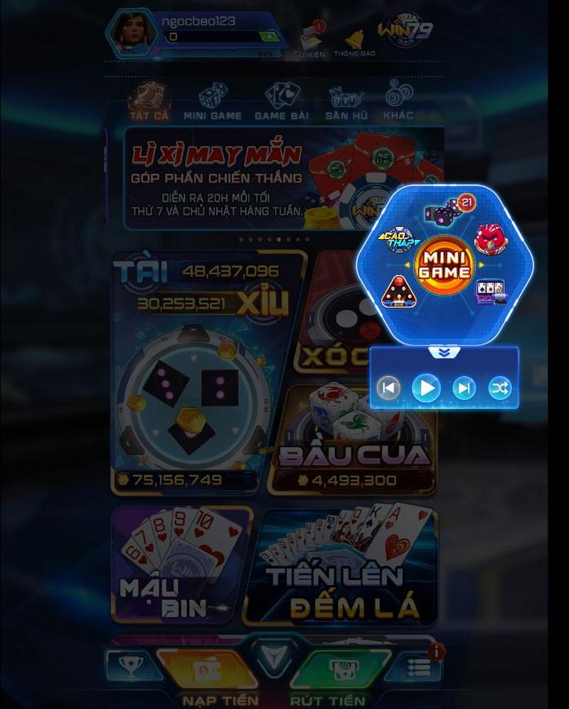 Mini game hấp dẫn nhất với tỷ lệ trả thưởng cao
