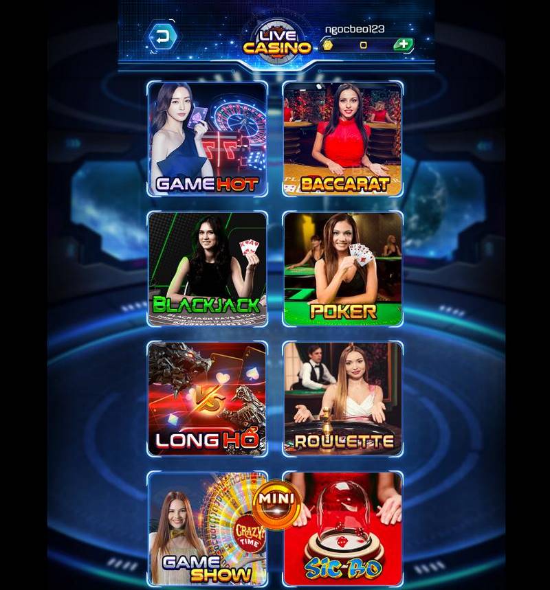 Các tựa game Live casino hot nhất tại cổng game hàng đầu châu Á