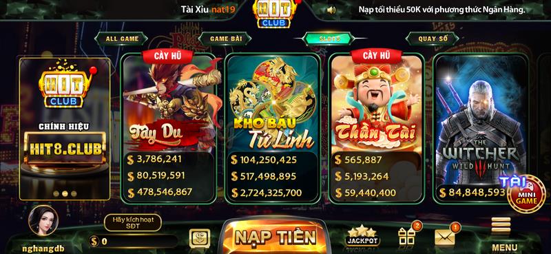 Đa dạng các trò quay hũ ấn tượng đang xuất hiện ở cổng chơi