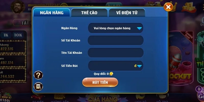 Rút tiền nhanh chóng chỉ với các bước đơn giản