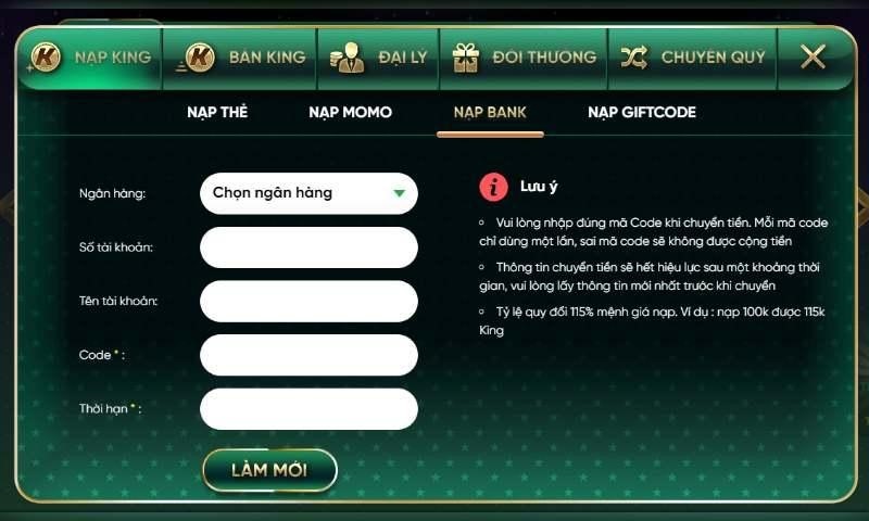 Hướng dẫn rút tiền Kingfun siêu tốc cho tân thủ