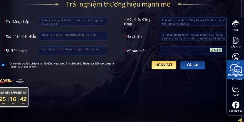 Điều khoản và điều kiện mở tài khoản