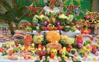 Cách trang trí mâm cỗ Trung thu đẹp nhất
