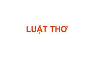 Bài soạn Luật thơ (Ngữ Văn 12) hay nhất