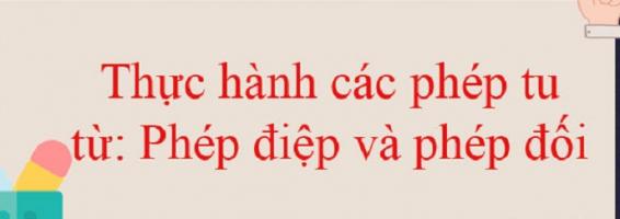 Bài soạn Thực hành các phép tu từ: Phép điệp và phép đối (Ngữ Văn 10) hay nhất