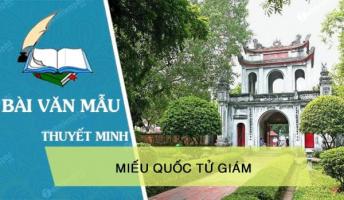 Bài văn thuyết minh về Văn miếu Quốc Tử Giám lớp 8 hay nhất
