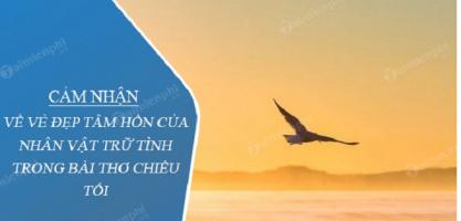 Bài văn cảm nhận vẻ đẹp tâm hồn của nhân vật trữ tình trong 