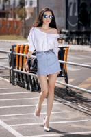 Cách phối đồ với chân váy jean đẹp, thời thượng nhất