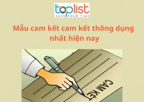 Mẫu biên bản cam kết thông dụng nhất hiện nay