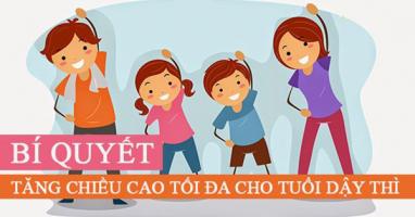 Sản phẩm tăng chiều cao tuổi dậy thì tốt nhất hiện nay
