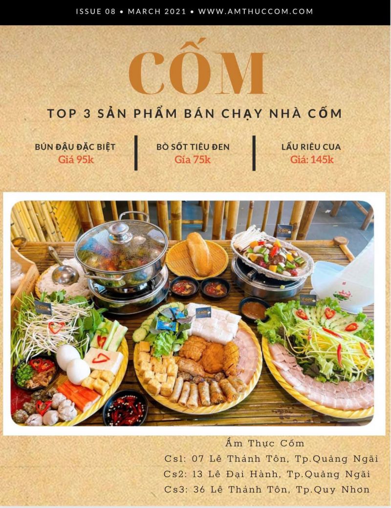 Ẩm thực CỐM- Bún đậu mắm tôm