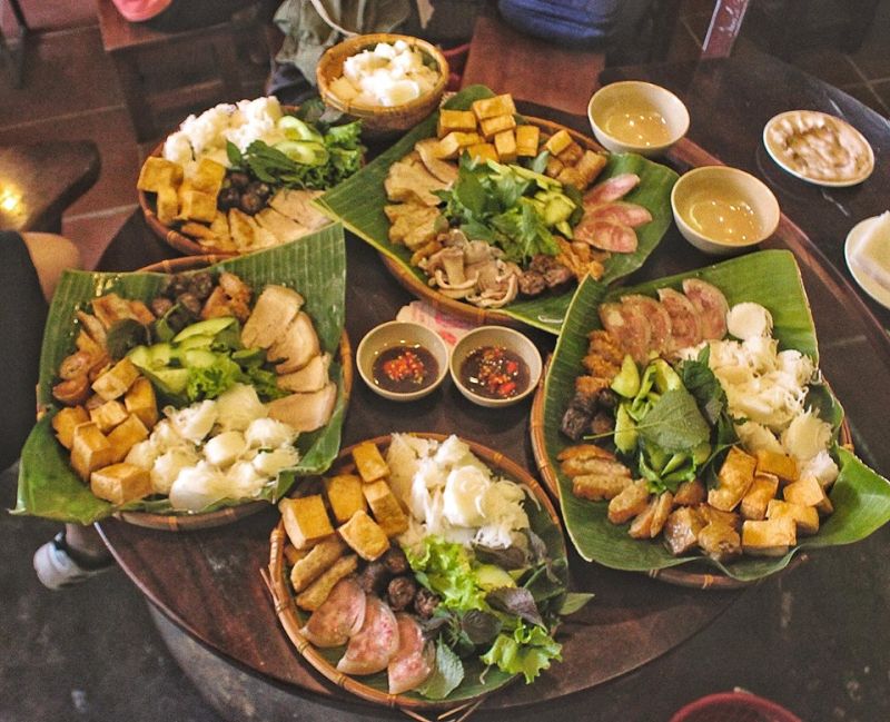 Ẩm thực Gánh- Bún đậu mắm tôm