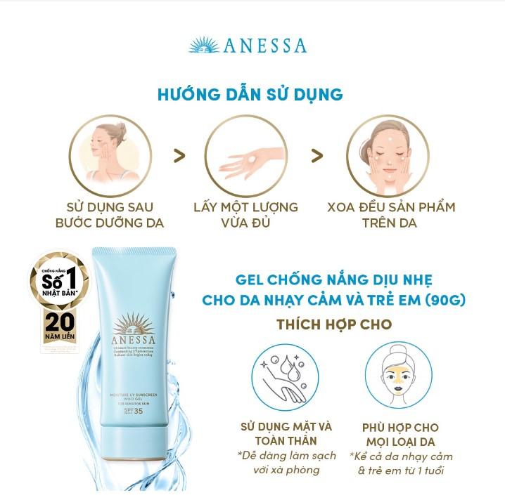 Anessa Moisture UV Sunscreen Mild Gel SPF 35 PA+++