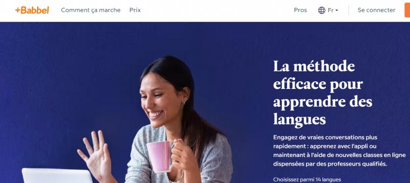 Trang web Babbel