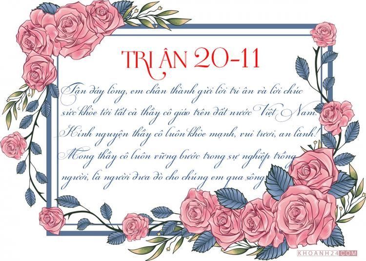 Lời chúc hay và ý nghĩa nhân ngày 20-11