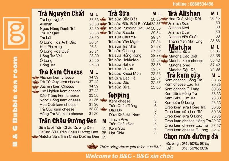 B&G Bubble tea room