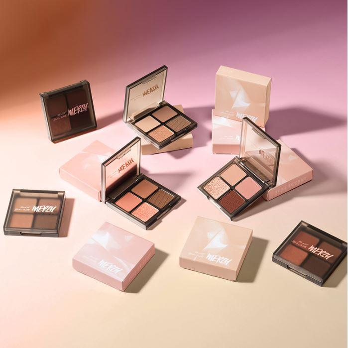Bảng phấn mắt 4 ô Merzy Mood Fit Shadow Palette