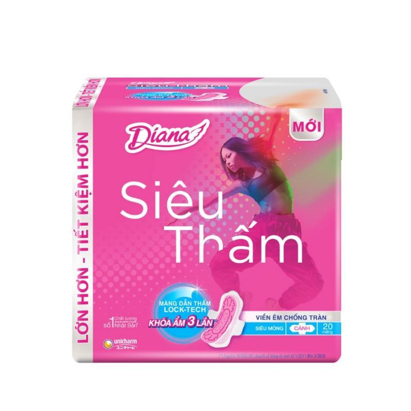 Băng vệ sinh Diana siêu thấm siêu mỏng cánh