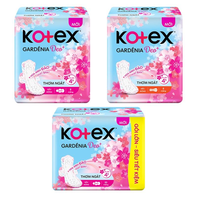băng vệ sinh Gardenia Deo+ - Hoa Anh Đào Mặt Bông siêu mỏng 23cm 8 miếng