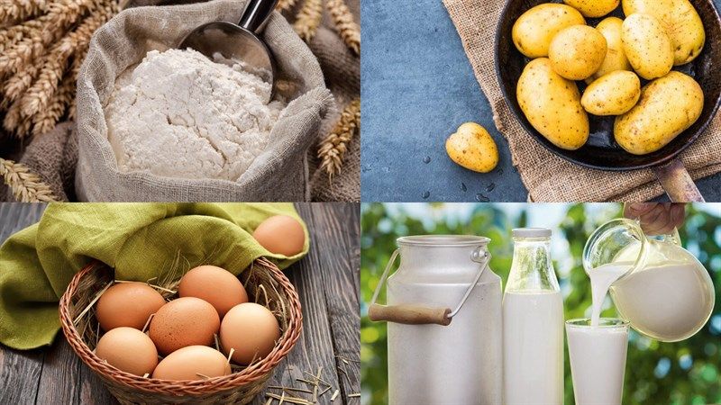 Bánh khoai tây sữa chiên xù