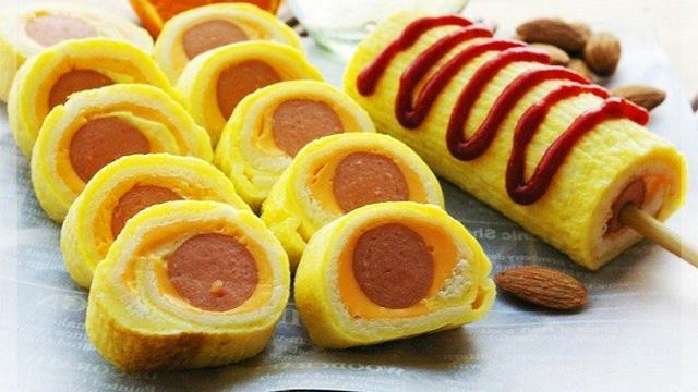 Bánh mì cuộn trứng phô mai
