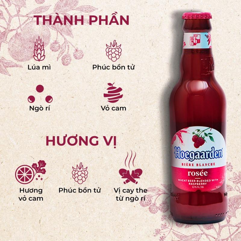 Bia Hoegaarden Rosée