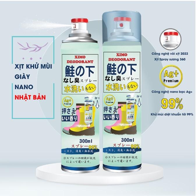 Bình xịt khử mùi hôi chân và làm sạch mùi giày Ximo