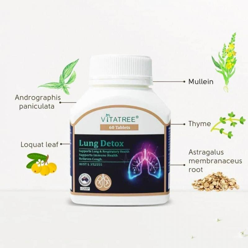 Bổ phổi Úc Vitatree Lung Detox 60 viên