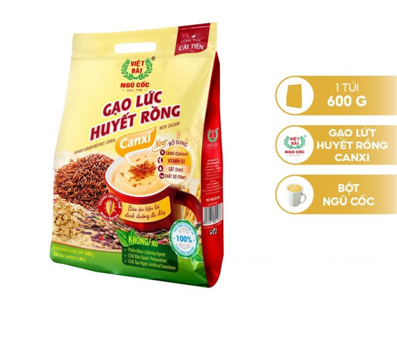 Bột ngũ cốc gạo lức Canxi Việt Đài