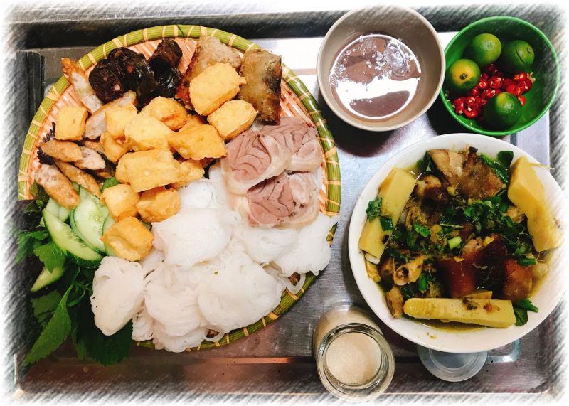 Bún đậu mẹt - Giả cầy