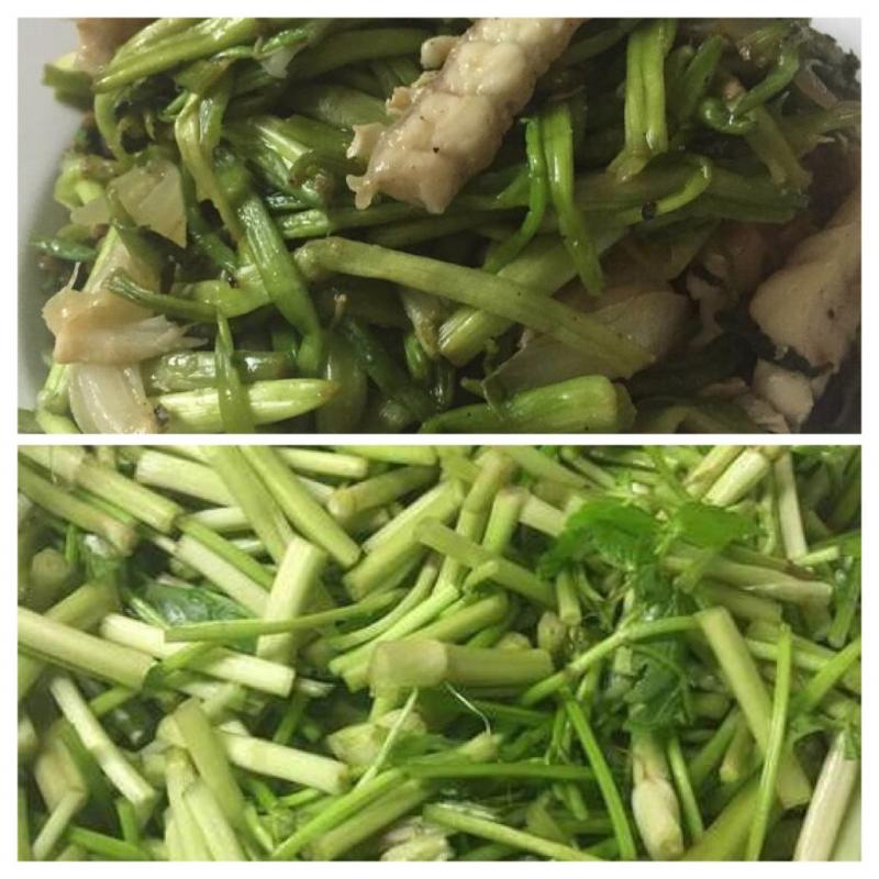 Cá chép giòn tươi xào rau cần