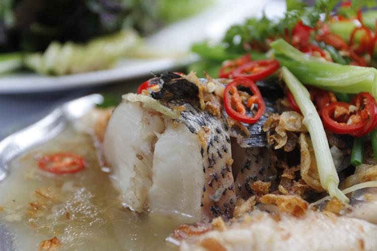 Cá lóc hấp bia