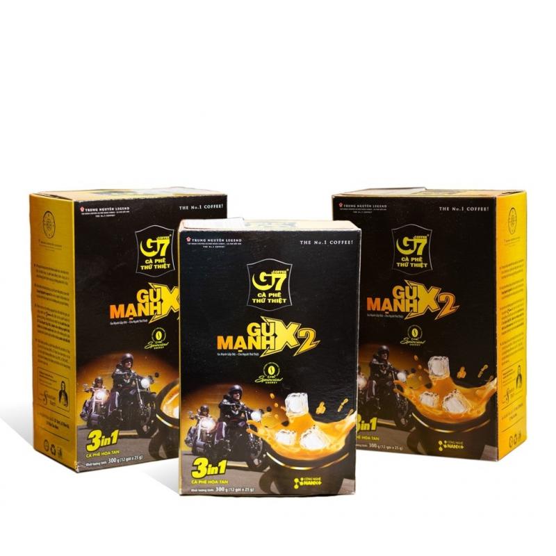 Cà phê hòa tan 3in1 gu mạnh X2