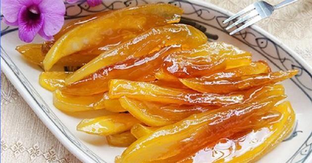 Món mứt cóc cay
