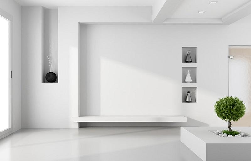 Cách làm sạch các bức tường không có giấy dán