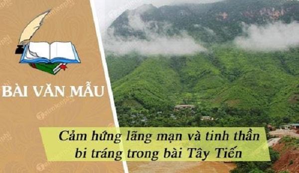 Cảm hứng lãng mạn và tinh thần bi tráng trong bài thơ 