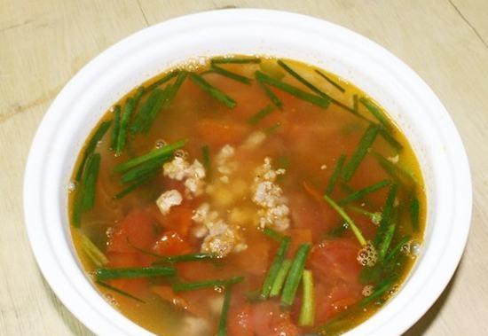 Canh chua thịt băm