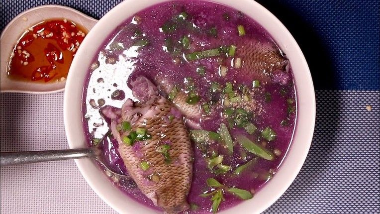 Canh khoai mỡ cá rô