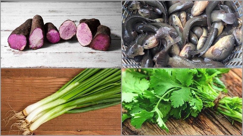 Canh khoai mỡ cá rô