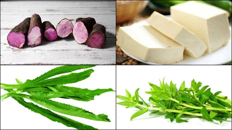 Canh khoai mỡ đậu hũ