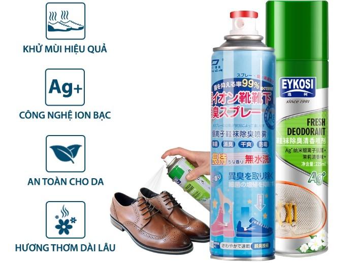 Chai xịt khử mùi giày Eykosi
