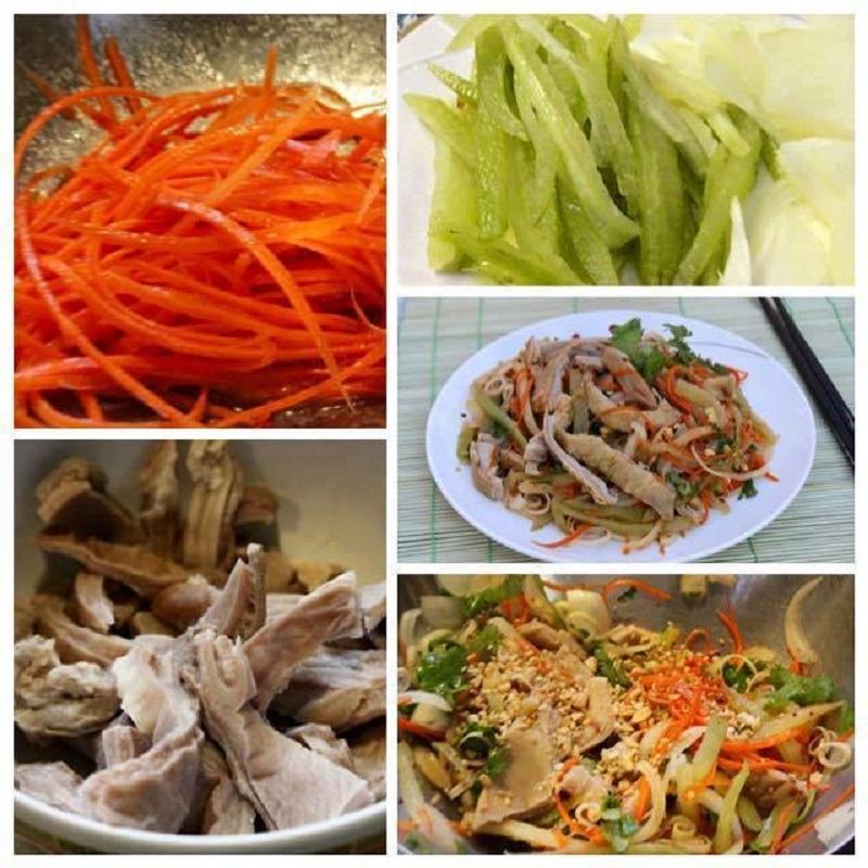 Nộm dạ dày thơm ngon.