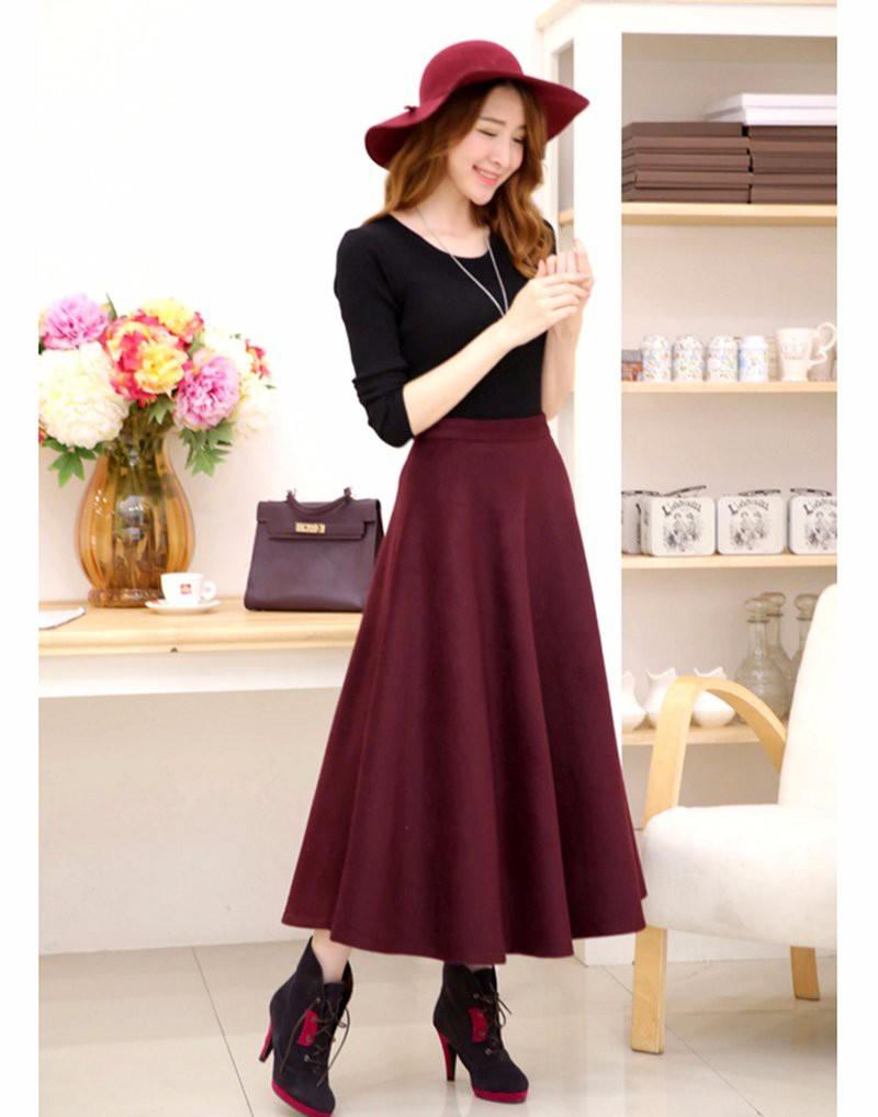 Chân váy dài quyến rũ