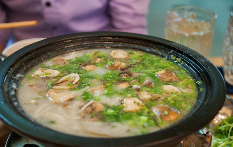 Cháo gà hầm
