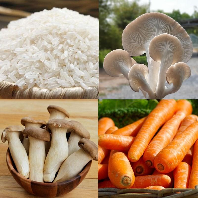 Cháo nấm bào ngư chay